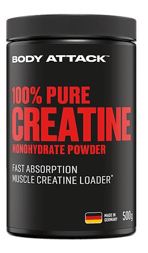 Body Attack 100% Pure Creatine Powder, 500g