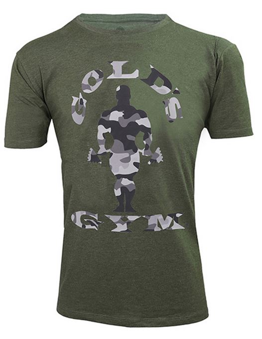 Golds Gym Camo Joe Printed T-Shirt, Army