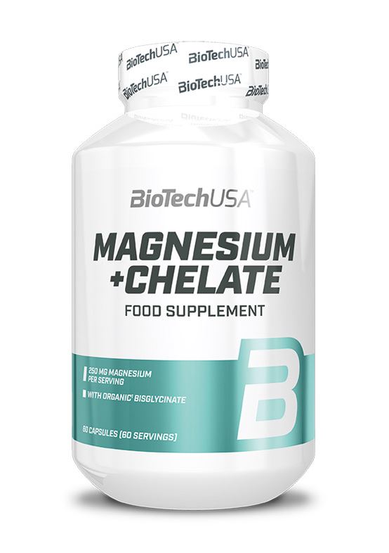 BioTech USA Magnesium + Chelate, 60 Caps.