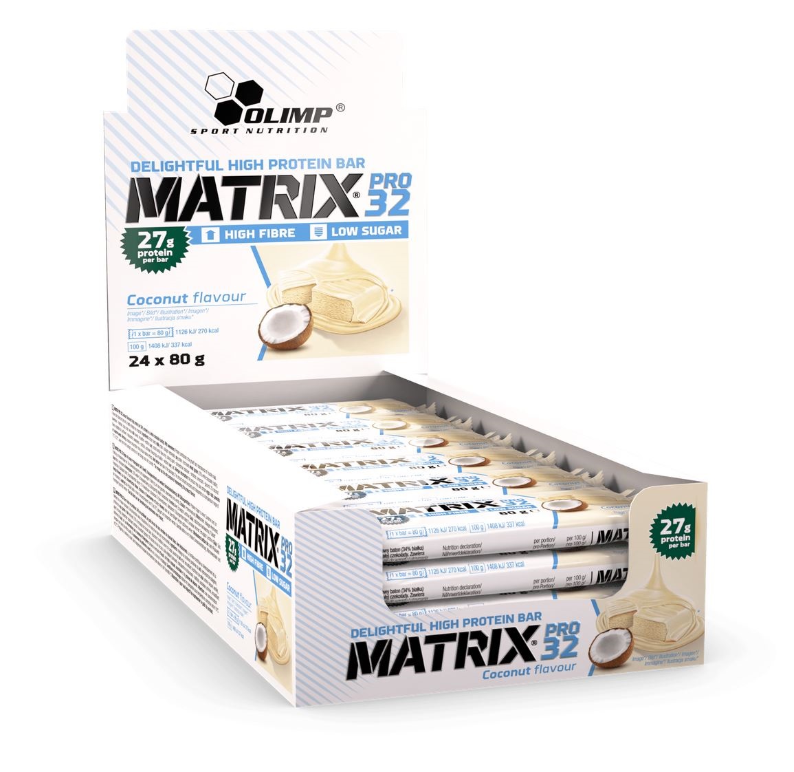 Olimp Matrix Pro 32 Bar, 24x80g im Karton