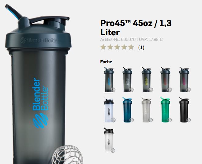 Blender Bottle Pro45, 1300ml/45oz.