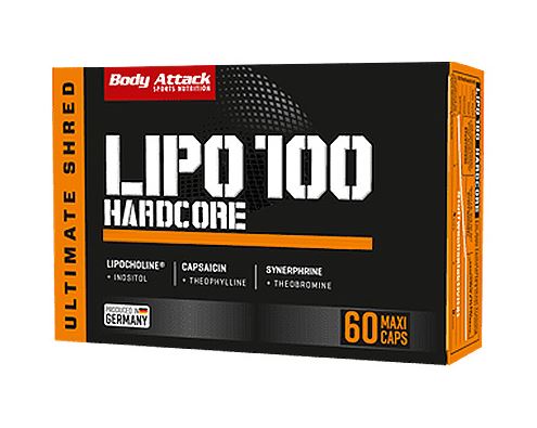 Body Attack Lipo 100 Hardcore, 60 Maxi Kaps.