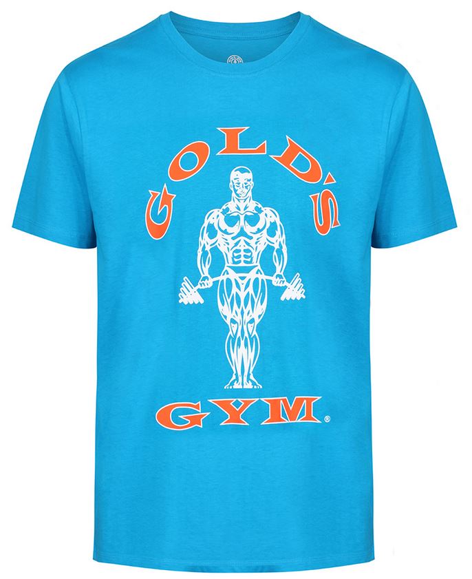 Golds Gym Muscle Joe T-Shirt, Türkis/Orange