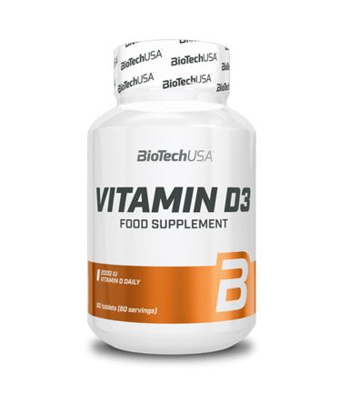 BioTech USA Vitamin D3, 60 Tabl.