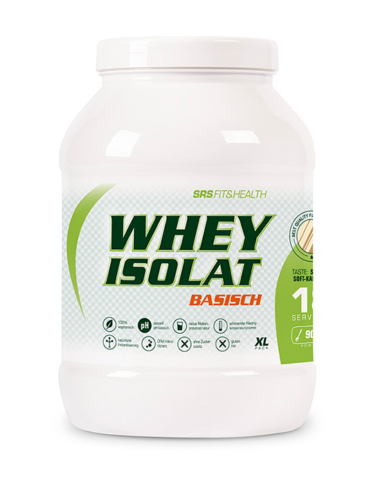 SRS Muscle Whey Isolate Basisch, 900g