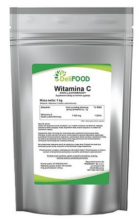 DeliFood Vitamin C (L-Ascorbinsäure), 1000g