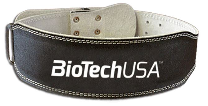 BioTech USA Trainingsgürtel "Austin 1" Leder, Schwarz