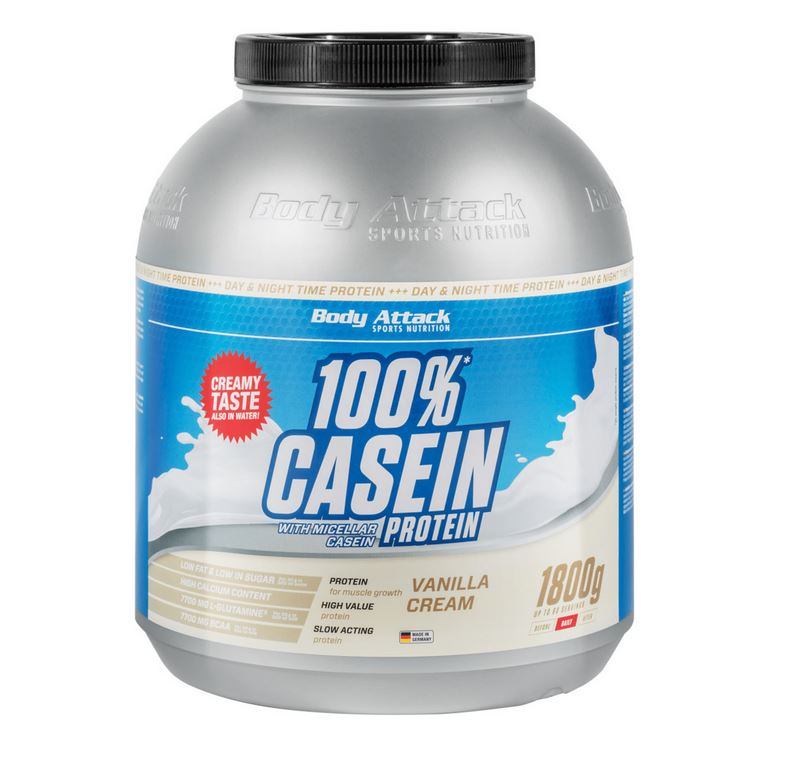 Body Attack 100% Casein Protein, 1800g