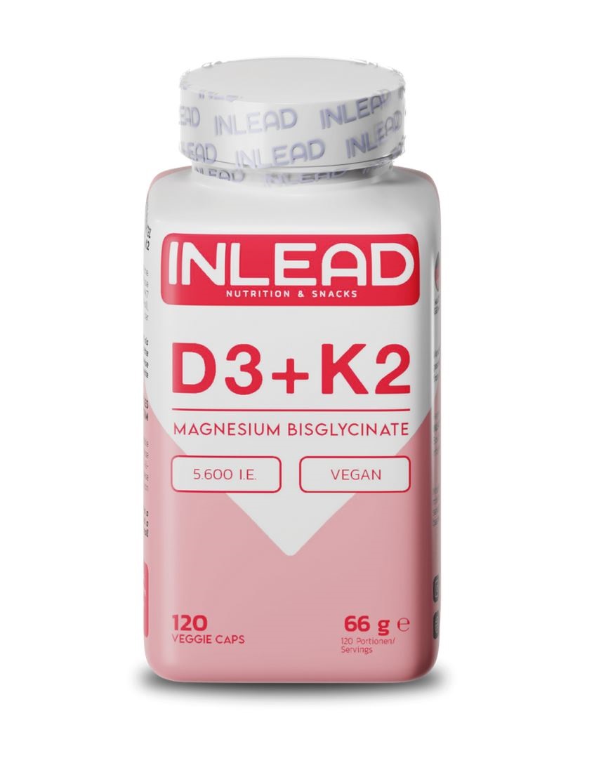 Inlead Nutrition Vitamin D3 + K2 + Magnesium, 120 kaps.