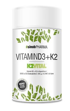 Sinob Pharma Vitamin D3 + K2, 60 Kaps.