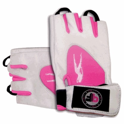 BioTech USA Lady Pink Fit Gloves, Weiß-Pink