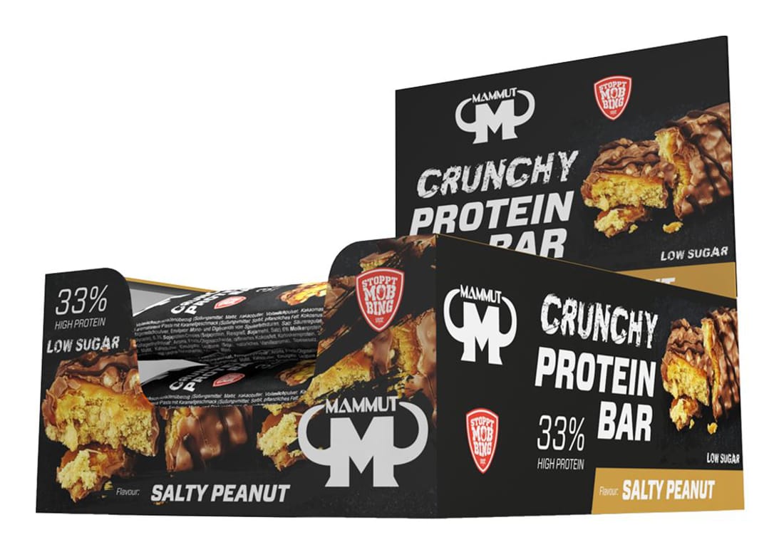 Mammut Crunchy Protein Bar, 12x45g im Karton
