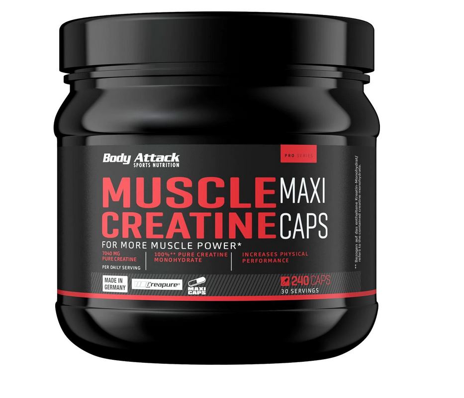 Body Attack Muscle Creatine, 240 Kaps.
